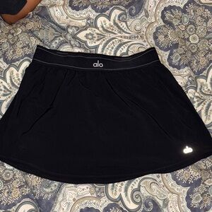 ALO Yoga Black Tennis Skirt